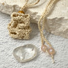 Crochet Crystal Keeper Necklace Pouch