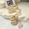 Crochet Crystal Keeper Necklace Pouch