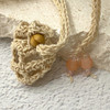 Crochet Crystal Keeper Necklace Pouch