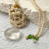 Crochet Crystal Keeper Necklace Pouch