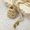 Crochet Crystal Keeper Necklace Pouch
