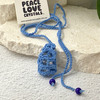 Crochet Crystal Keeper Necklace Pouch