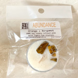 Abundance Tealight Crystal Candle