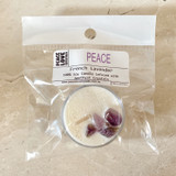 Peace Tealight Crystal Candle