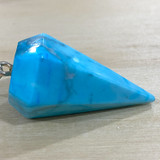 Blue Howlite and Dolphins Pendulum