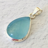 Aquamarine Sterling Silver Pendant