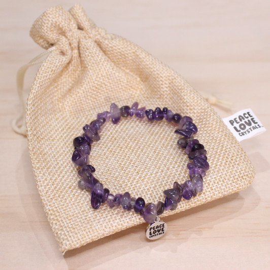 Chevron Amethyst Chip Bracelet Chevron Amethyst Chip Bracelet