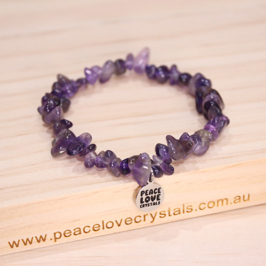 Chevron Amethyst Chip Bracelet Chevron Amethyst Chip Bracelet
