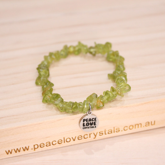 Peridot Chip Bracelet