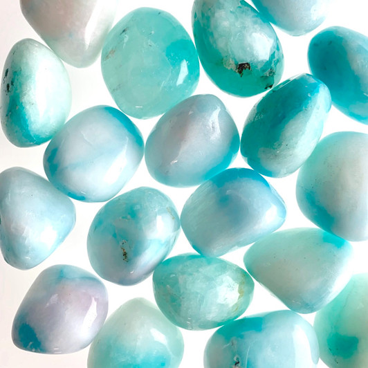 Blue Aragonite Tumbled Stones