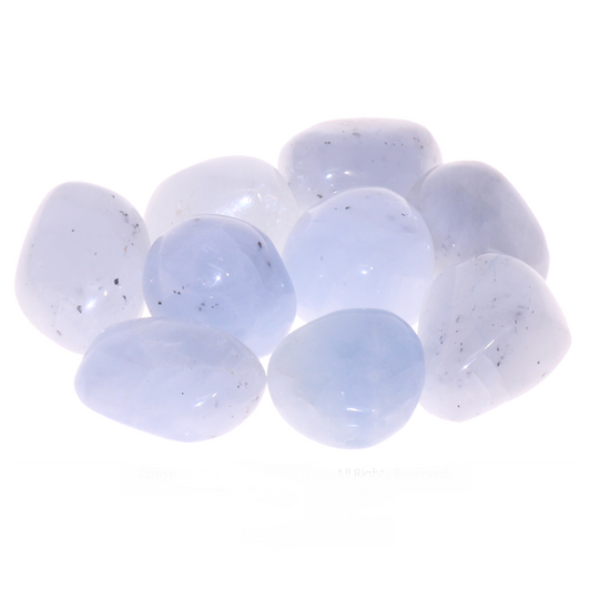 Blue Calcite Tumbled Stones