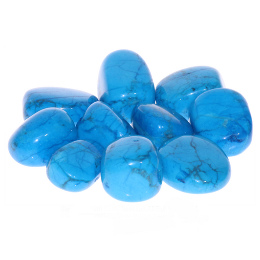 Blue Howlite Tumbled Stones