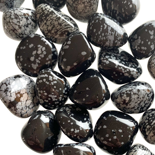 Snowflake Obsidian Tumbled Stones