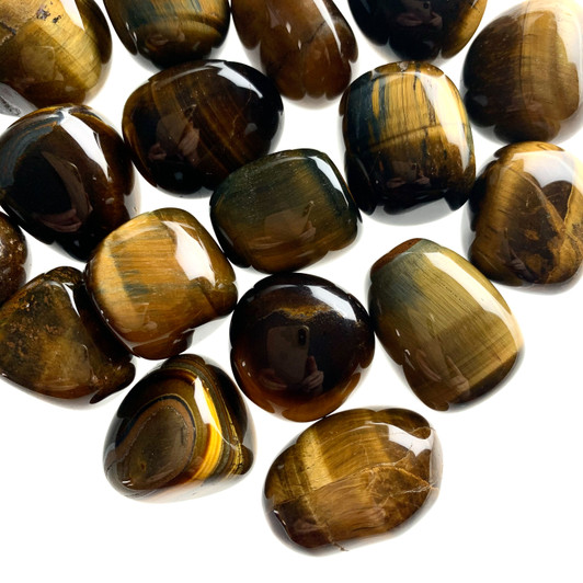 Gold Tiger Eye Tumbled Stones
