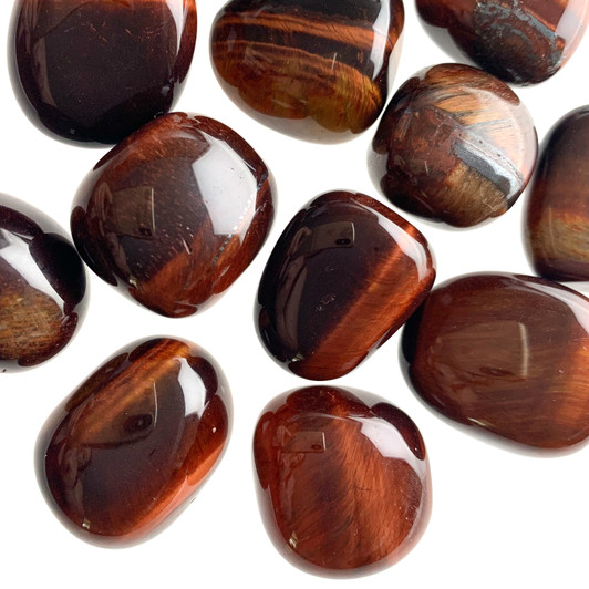 Red Tiger Eye Tumbled Stones