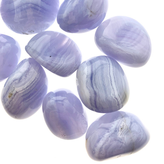 Blue Lace Agate Tumbled Stones