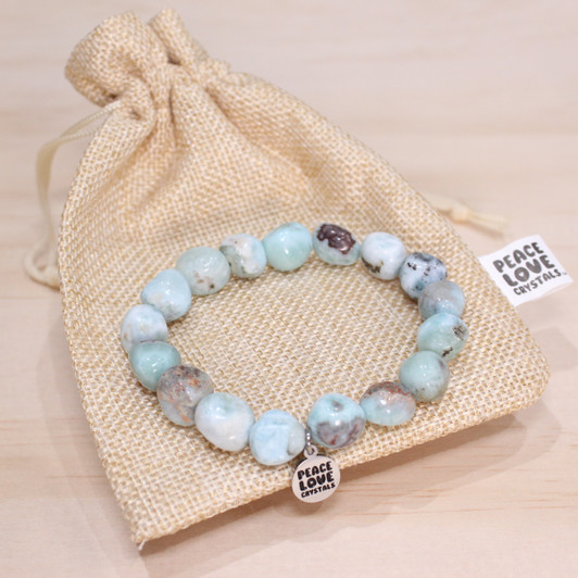 Larimar Pebble Bracelet