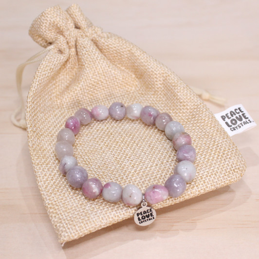 Pink Tourmaline Pebble Bracelet