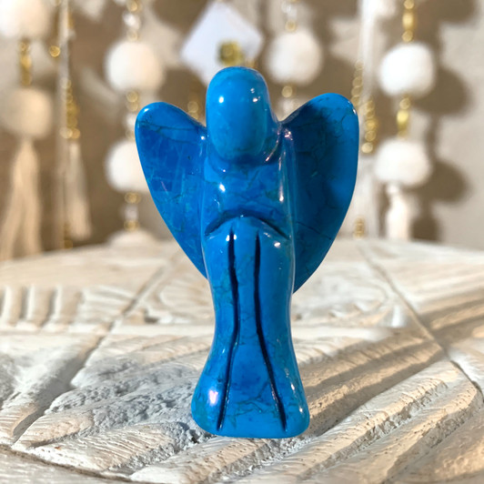 Blue Howlite Angel