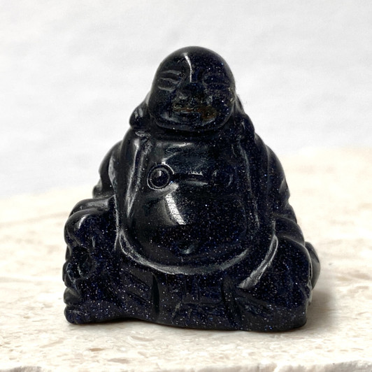 Blue Goldstone Mini Buddha