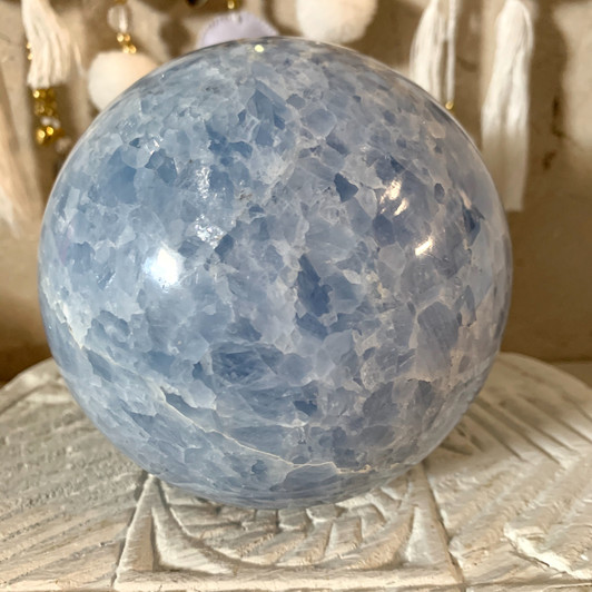 Blue Calcite Sphere