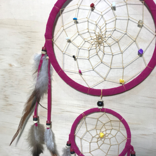 Fuchsia Pink Dreamcatcher