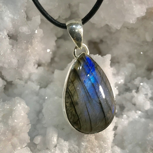 Labradorite Sterling Silver Pendant