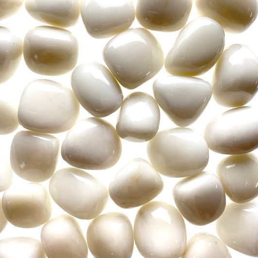 White Jade Tumbled Stones