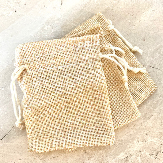 Hessian Pouch - 3 pack