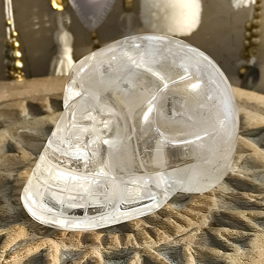 Clear Quartz Crystal Skull