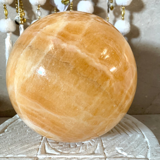 Orange Calcite Sphere
