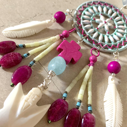 Love Warrior Dreamcatcher Necklace