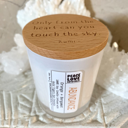 Abundance Crystal Candle
