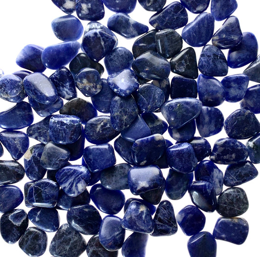 Sodalite Flat Tumbled Stones