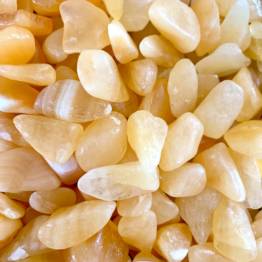 Orange Calcite Tumbled Stones