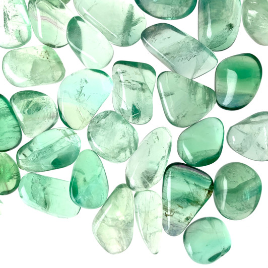 Green Fluorite Tumbled Stones