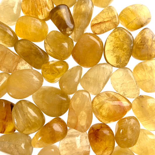 Yellow Fluorite Tumbled Stones