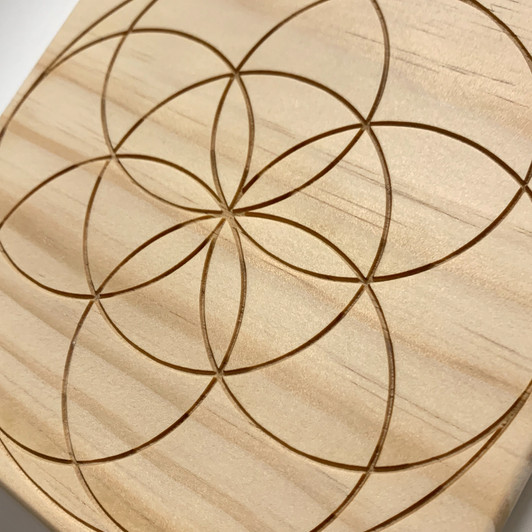 Seed of Life Bounded Sacred Geometry Crystal Grid 