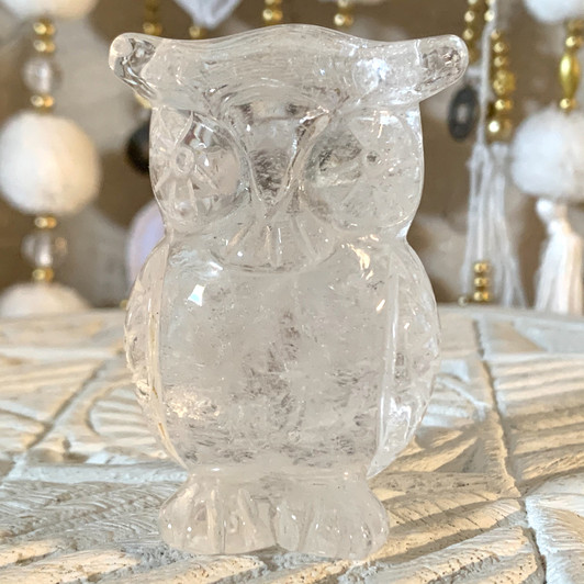 Clear Quartz Owl