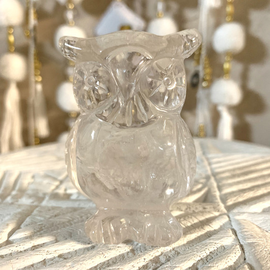 Clear Quartz Owl