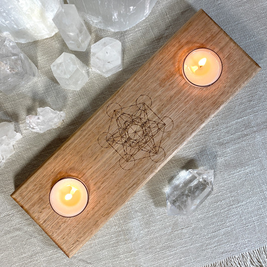 Metatron's Cube Candle Holder Grid Metatron's Cube Candle Holder Grid