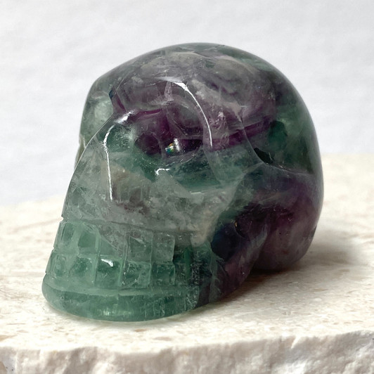 Rainbow Fluorite Small Skull