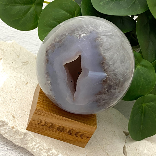 Quartz Druzy Agate Geode Sphere 9.7cm