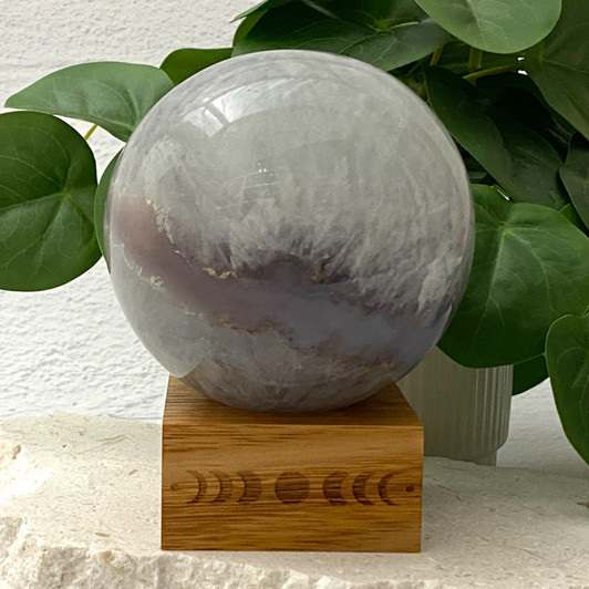 Quartz Druzy Agate Geode Sphere 9.7cm
