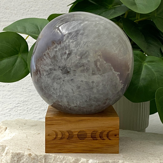 Quartz Druzy Agate Geode Sphere 9.7cm