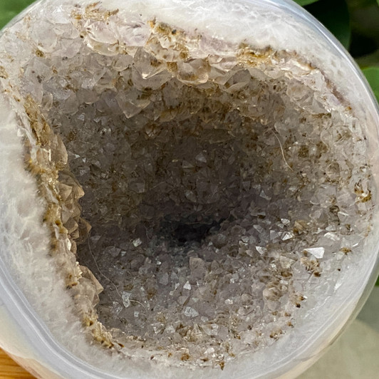 Quartz Druzy Agate Geode Sphere 9cm