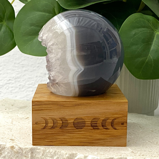 Quartz Points Agate Geode Sphere 6.6cm