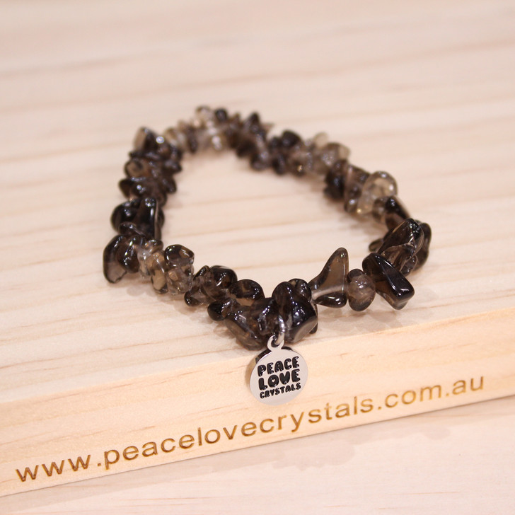 Smoky Quartz Chip Bracelet