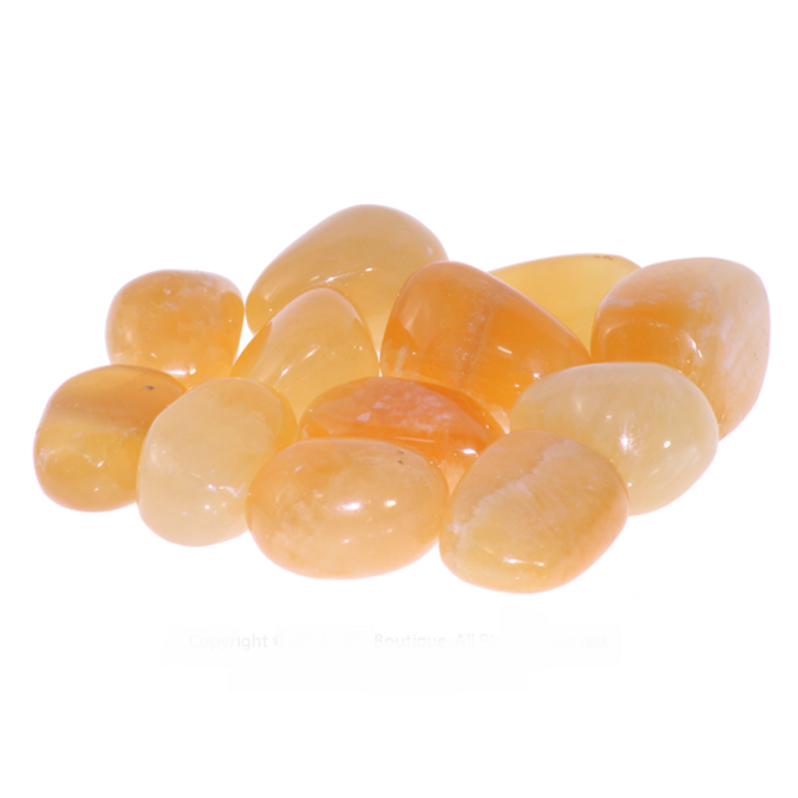 Orange Calcite Tumbled Stones