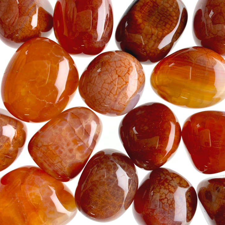 Fire Agate Tumbled Stones